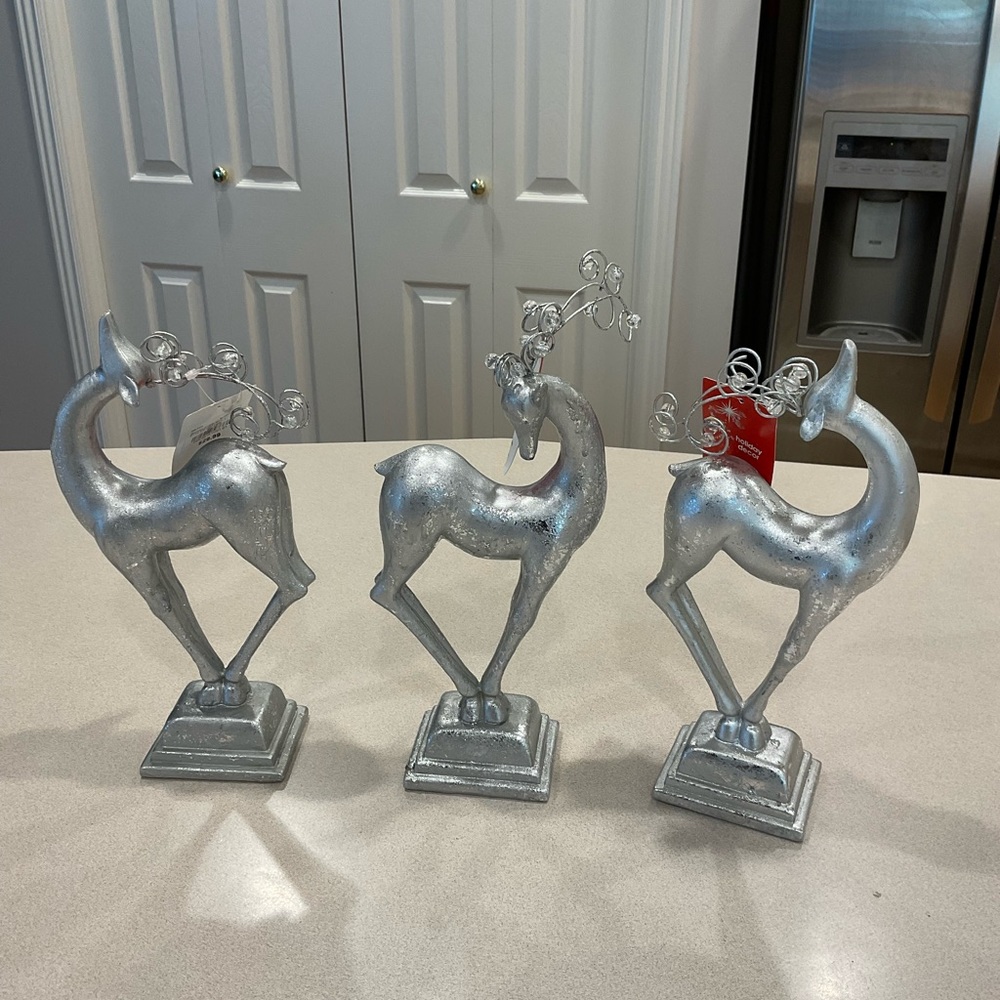 Christmas silver reindeer